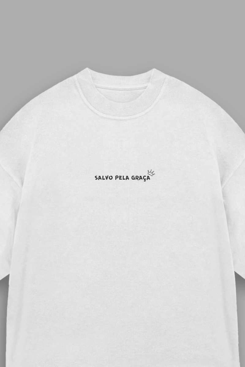 Camisa Oversized Salvo Pela Graça - Hace | Moda Cristã