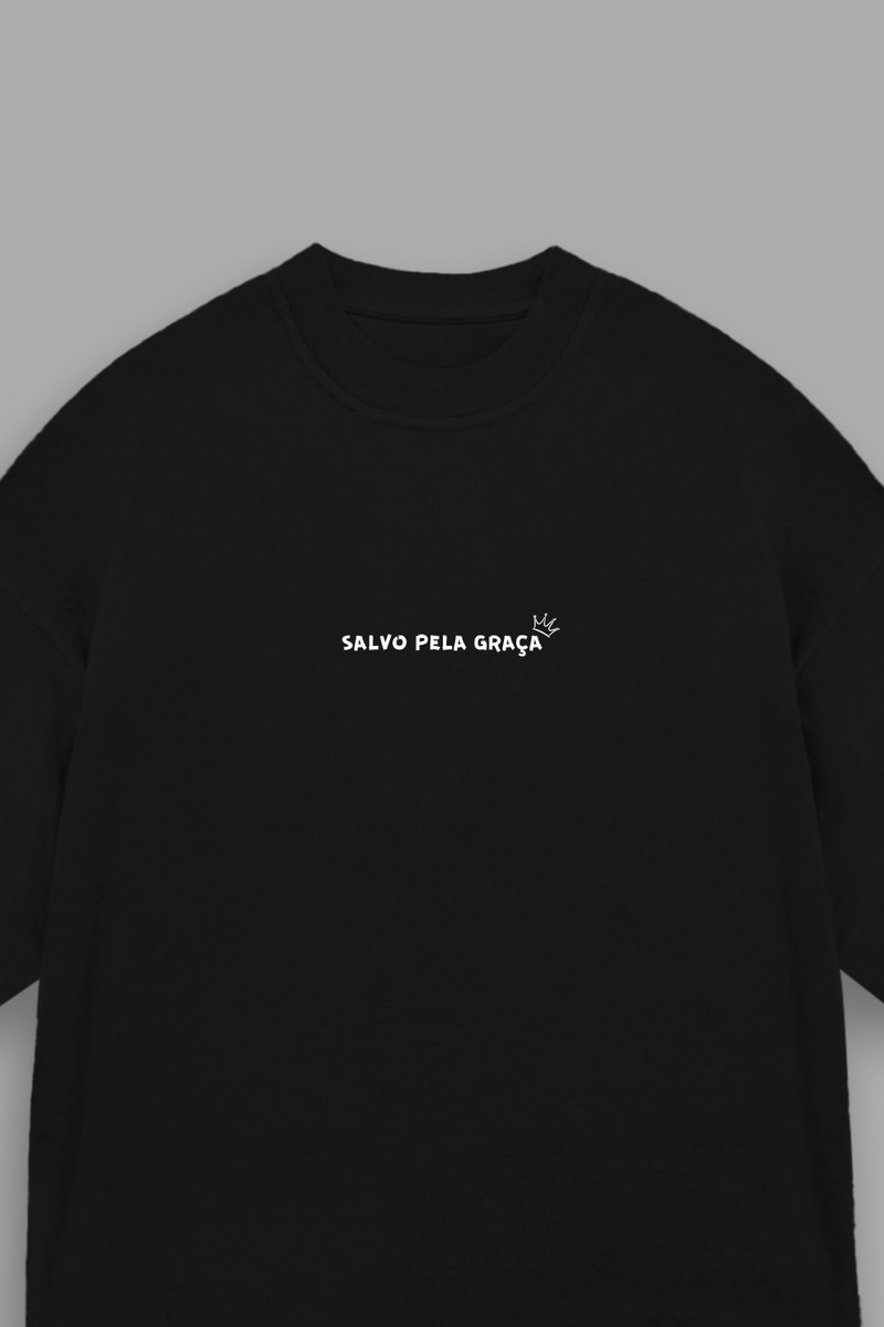 Camisa Oversized Salvo Pela Graça - Hace | Moda Cristã
