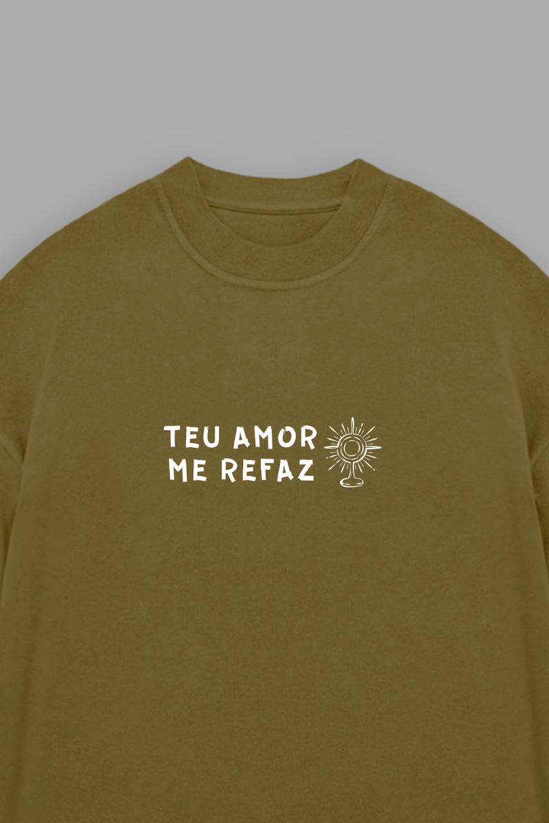 Camisa Oversized Amor que Restaura - Hace | Moda Cristã
