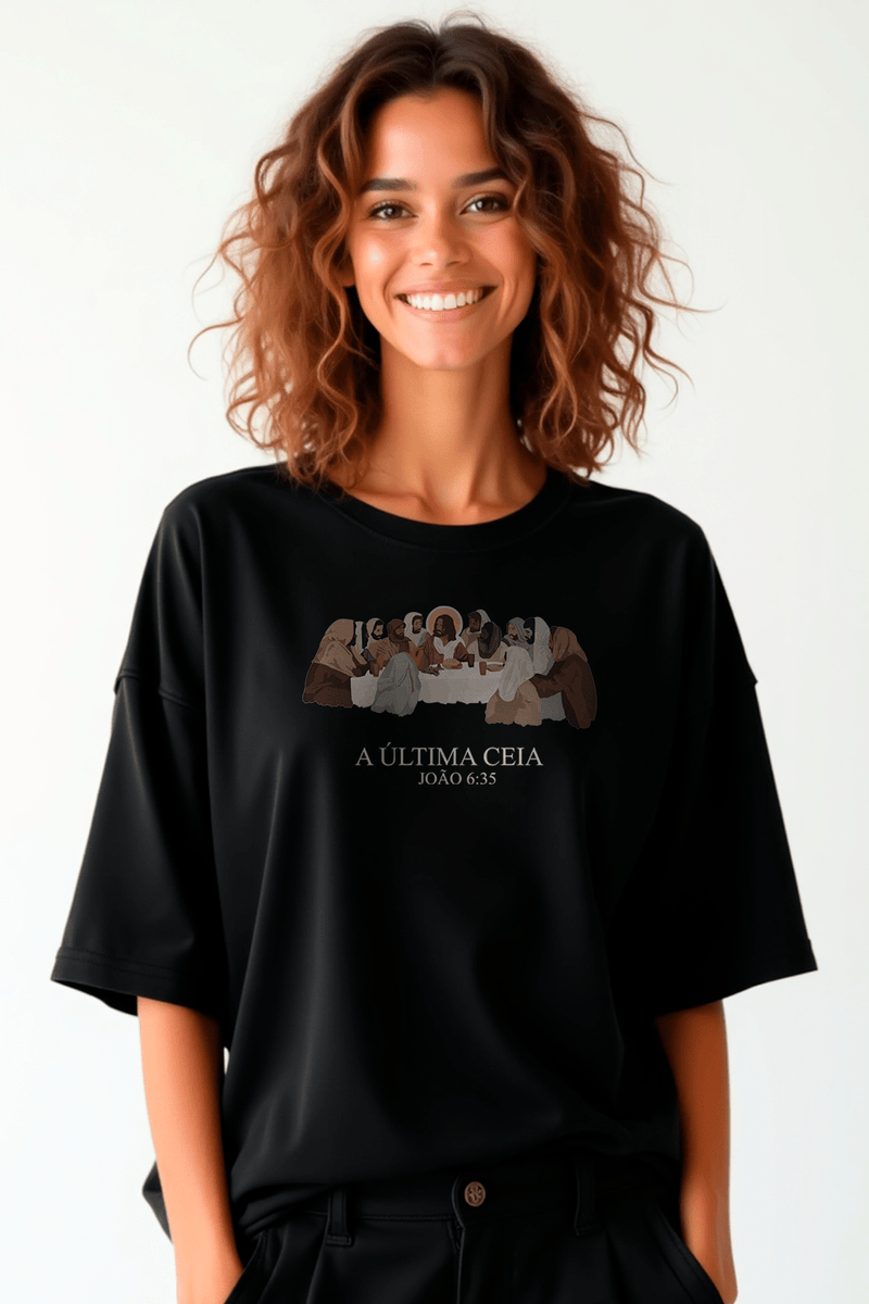 Camisa Oversized A Ceia - EDIÇÃO LIMITADA - Hace | Moda Cristã