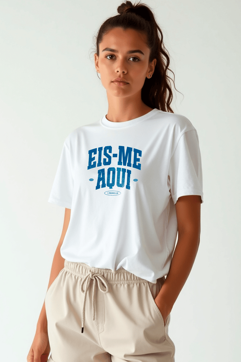 Camisa Básica Eis - me Aqui - Hace | Moda Cristã