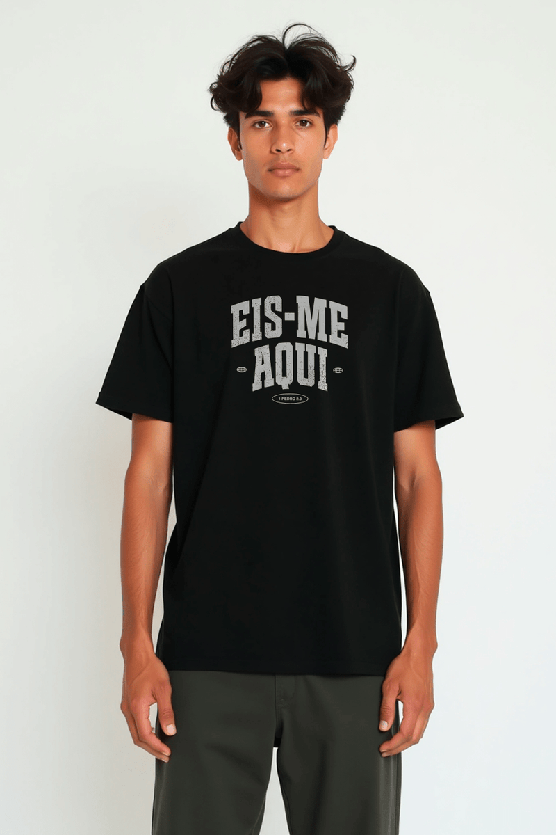 Camisa Básica Eis - me Aqui - Hace | Moda Cristã