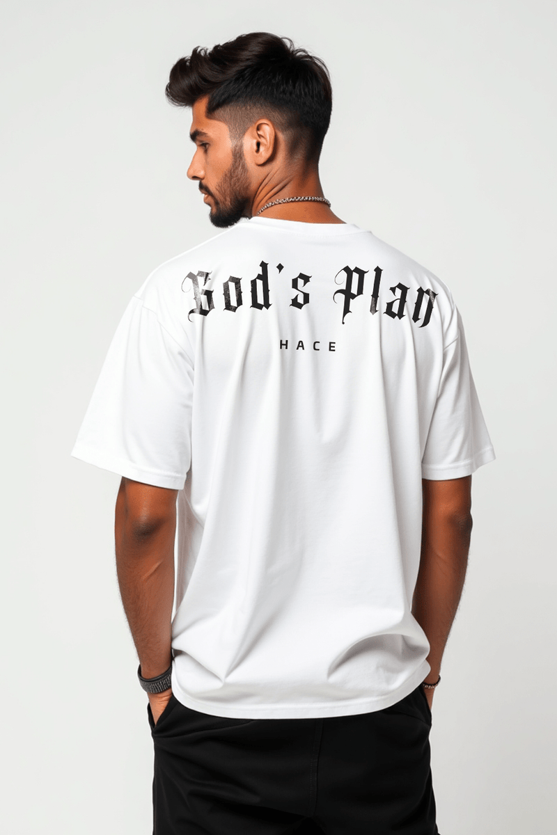Camisa Oversized God's Plan - Hace | Moda Cristã