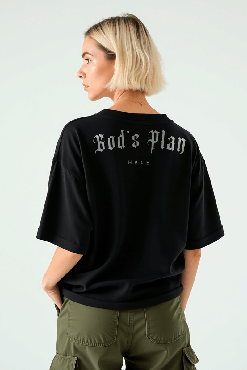 Camisa Oversized God's Plan - Hace | Moda Cristã