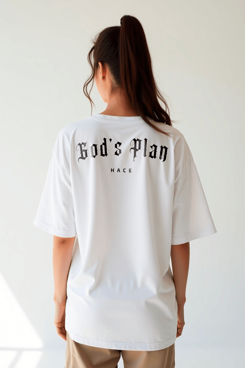 Camisa Oversized God's Plan - Hace | Moda Cristã