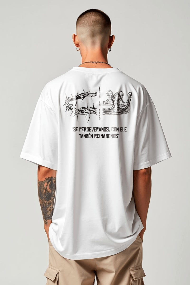 Camisa Oversized Da Cruz à Coroa - Hace | Moda Cristã
