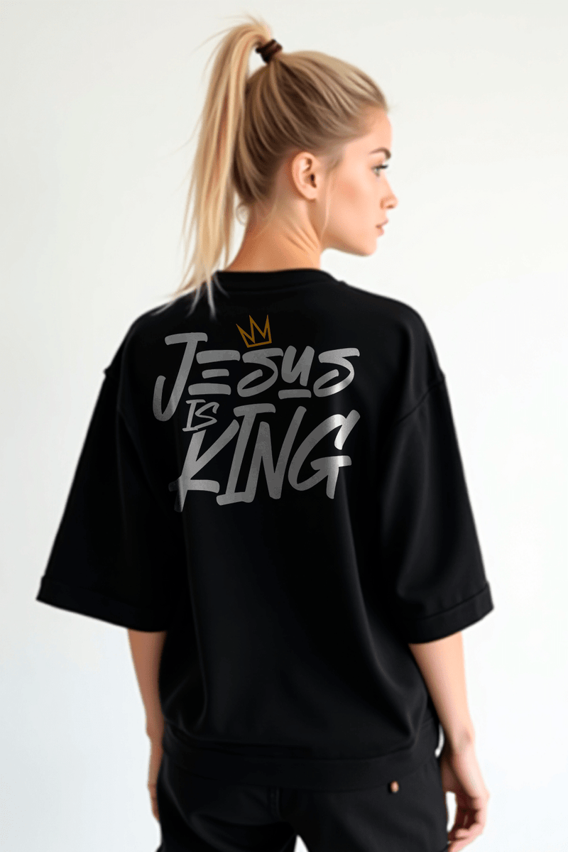 Camisa Oversized Jesus is King - Hace | Moda Cristã