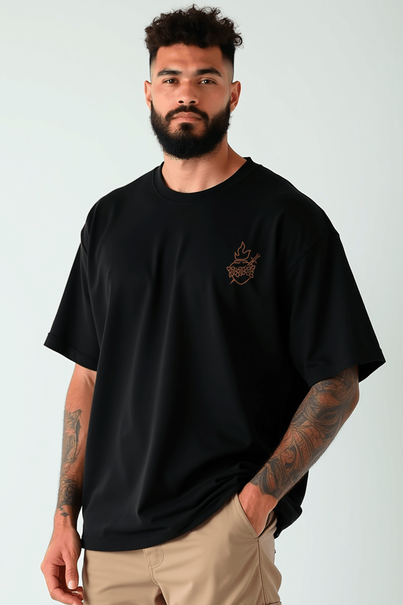 Camisa Oversized Imaculado Coração - Hace | Moda Cristã