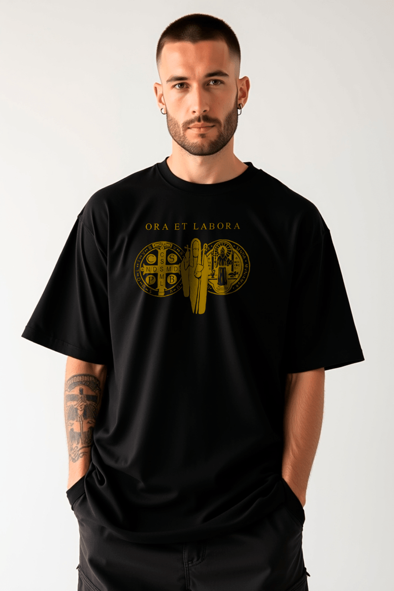 Camisa Oversized São Bento II - Hace | Moda Cristã