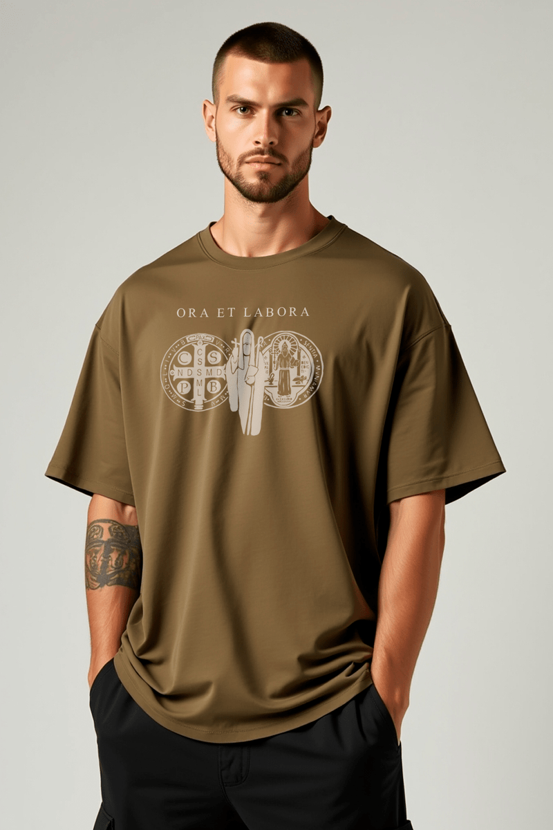 Camisa Oversized São Bento II - Hace | Moda Cristã