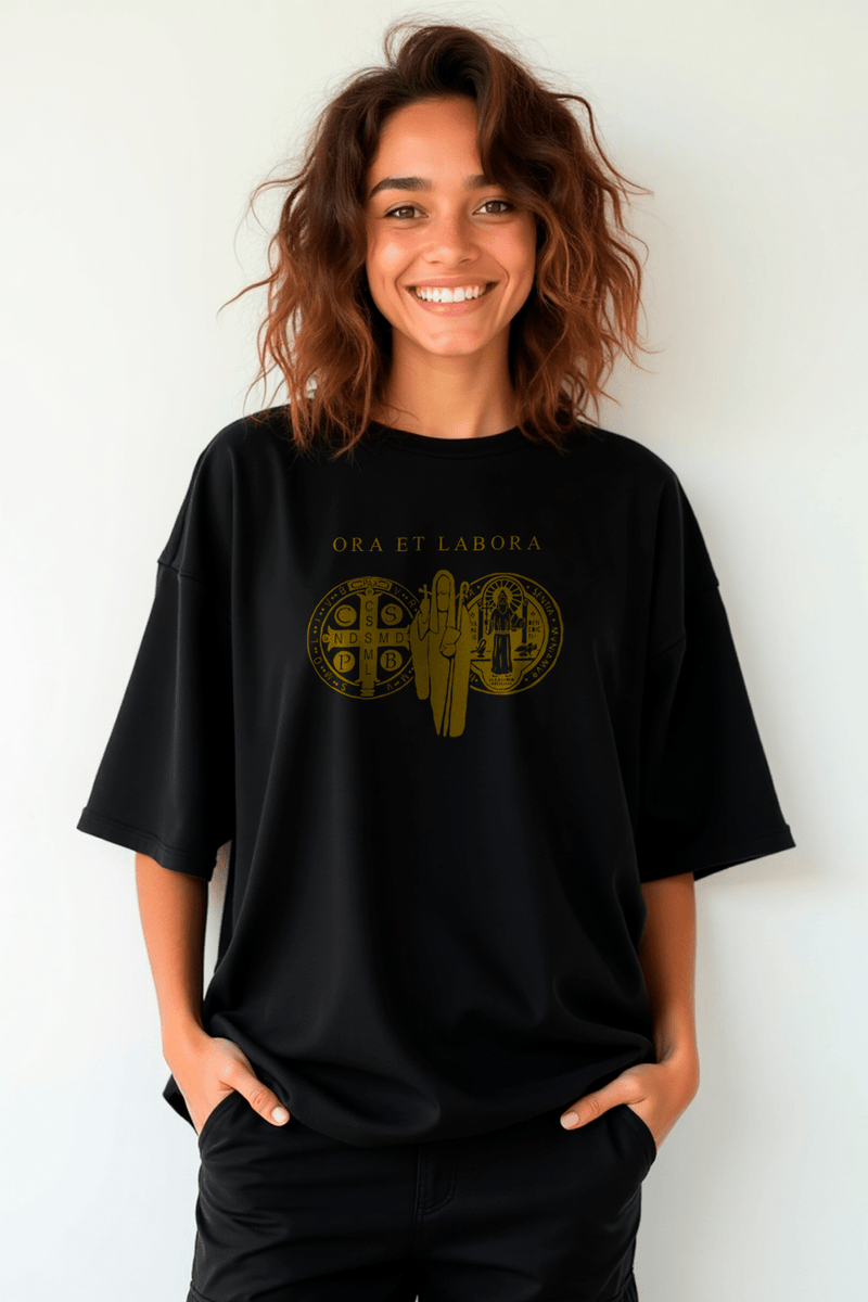 Camisa Oversized São Bento II - Hace | Moda Cristã