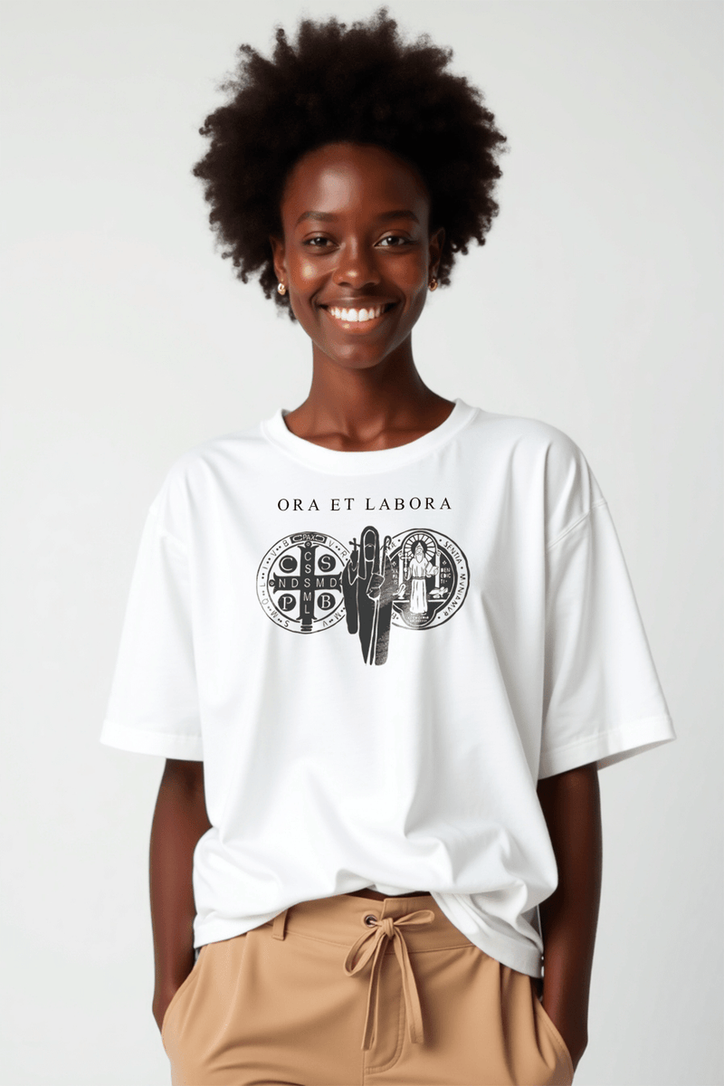 Camisa Oversized São Bento II - Hace | Moda Cristã