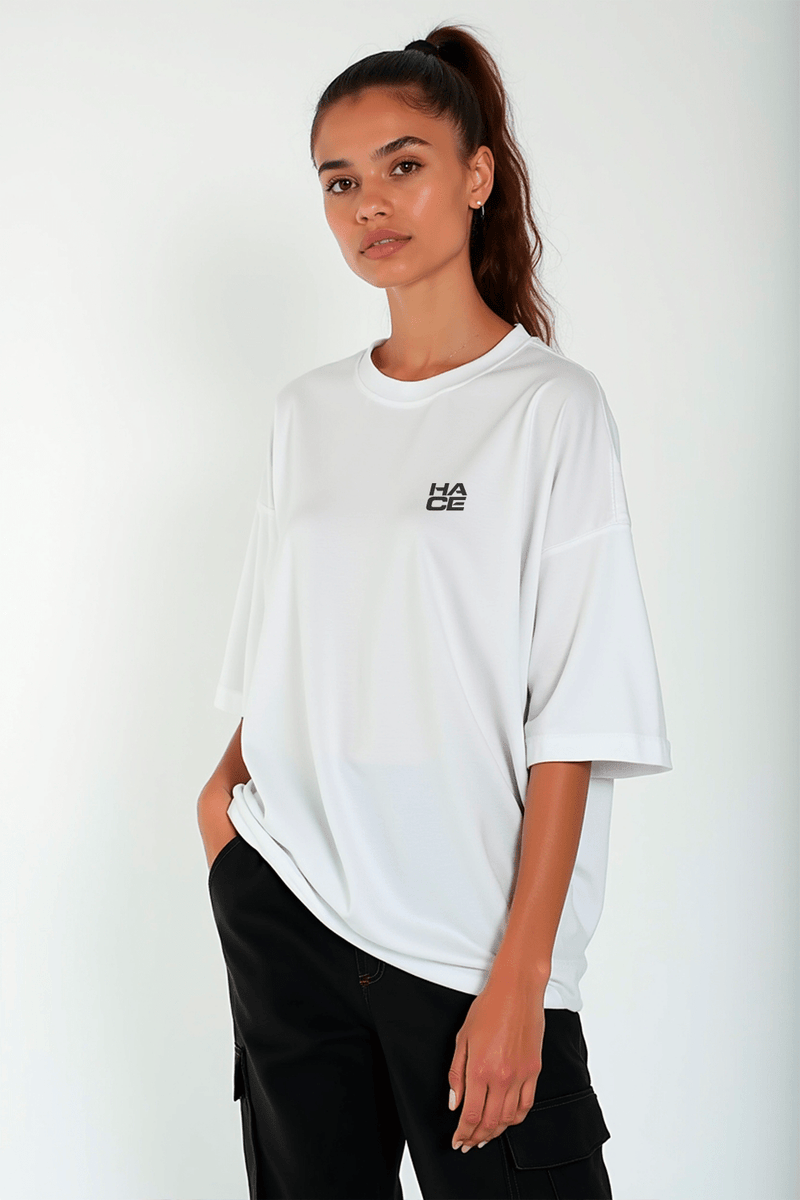 Camisa Oversized Silêncio de Maria - Hace | Moda Cristã